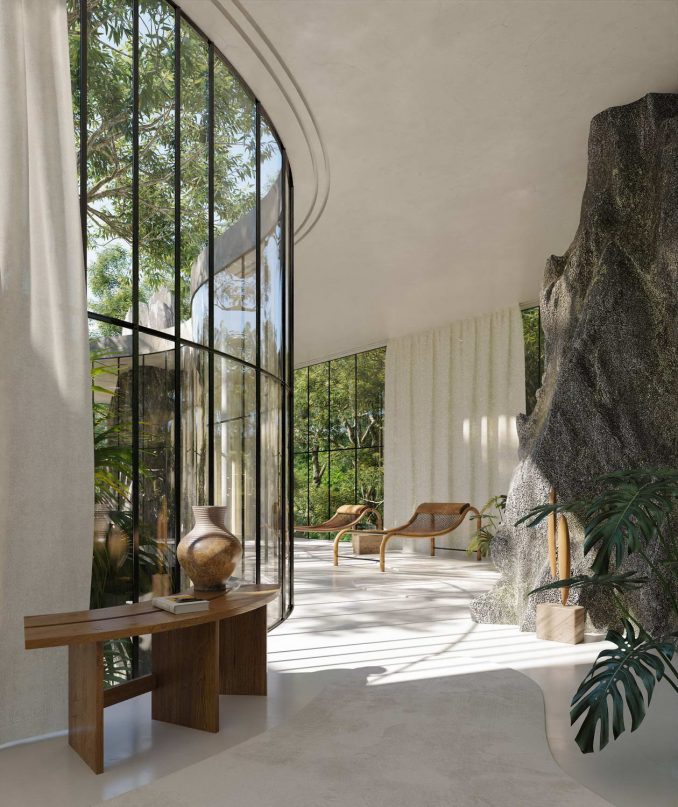 Архитектурная фантазия: лесной дом в стилистике бразильского модернизма 