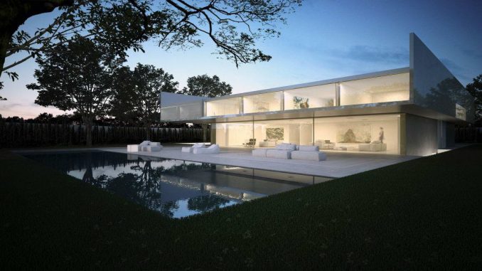 Алюминиевый минималистский дом в Испании